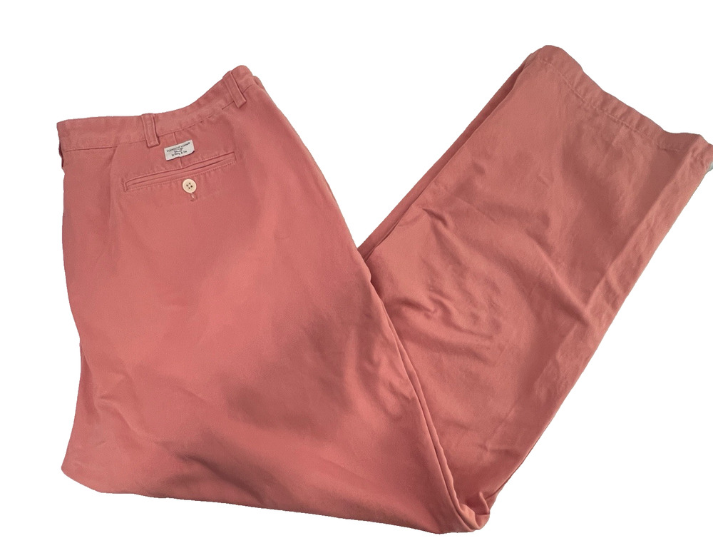 Vineyard Vines Pants Men's 42 x 32 Salmon Pink Cotton Country Club Beach Preppy